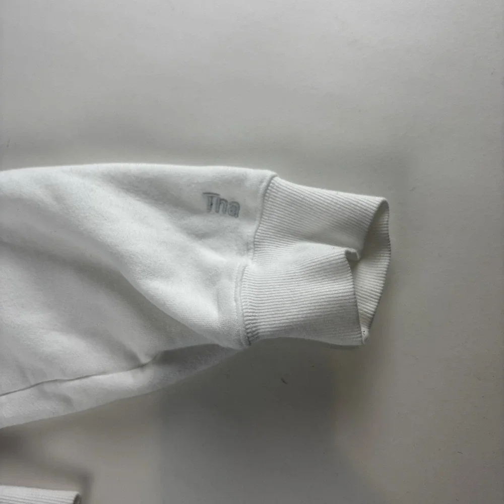 TNA COZY Fleece Perfect White Zip-Up Hoodie Size Medium Women's Heavy - Picture 5 of 10